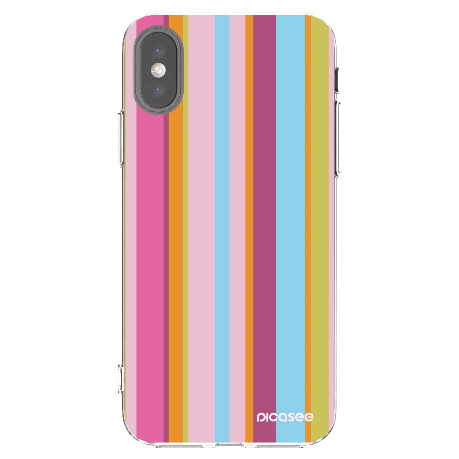 Picasee silikónový prehľadný obal pre Apple iPhone X/XS - Golden hour