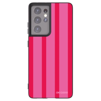 Picasee silikónový čierny obal pre Samsung Galaxy S21 Ultra 5G G998B - Hot tropic