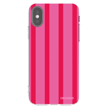 Picasee silikónový prehľadný obal pre Apple iPhone X/XS - Hot tropic