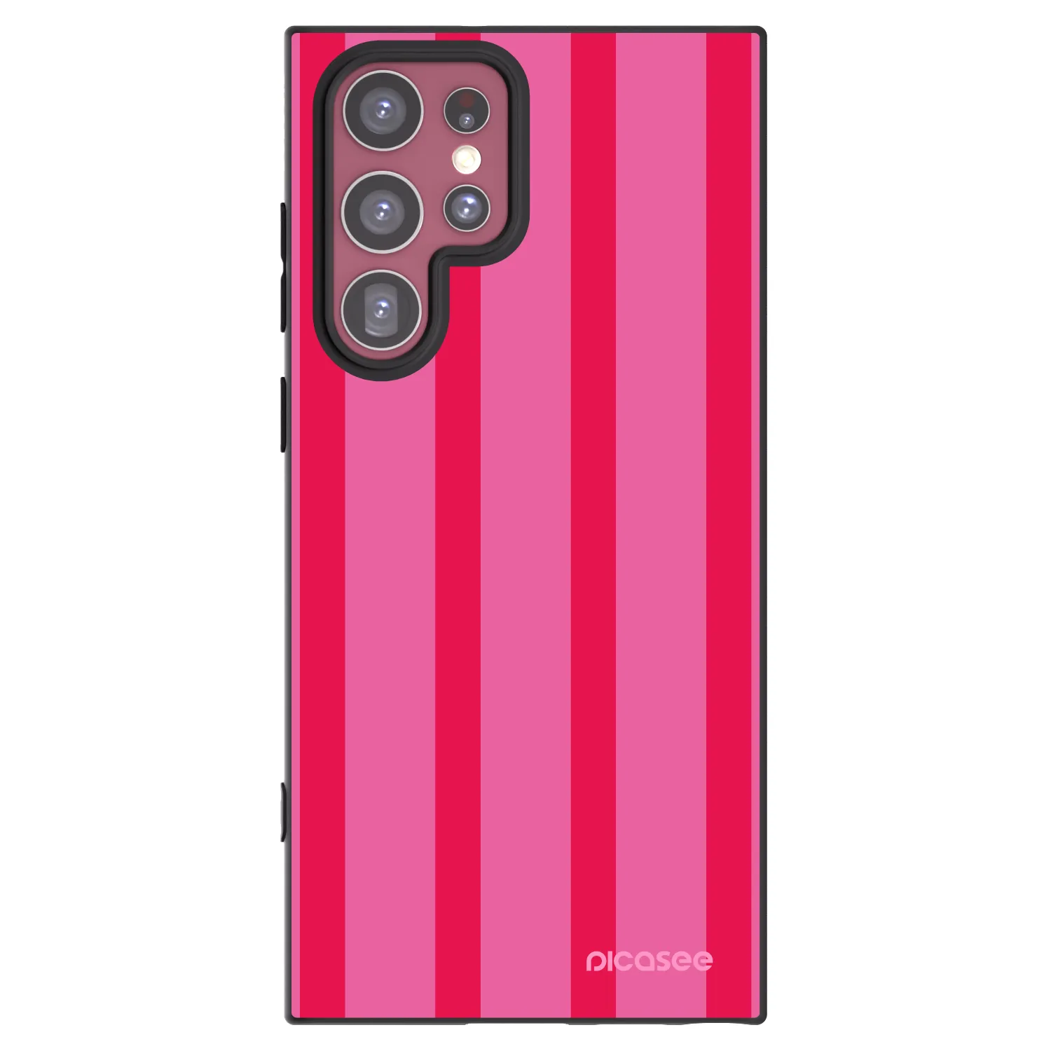 Picasee silikónový čierny obal pre Samsung Galaxy S22 Ultra 5G - Hot tropic