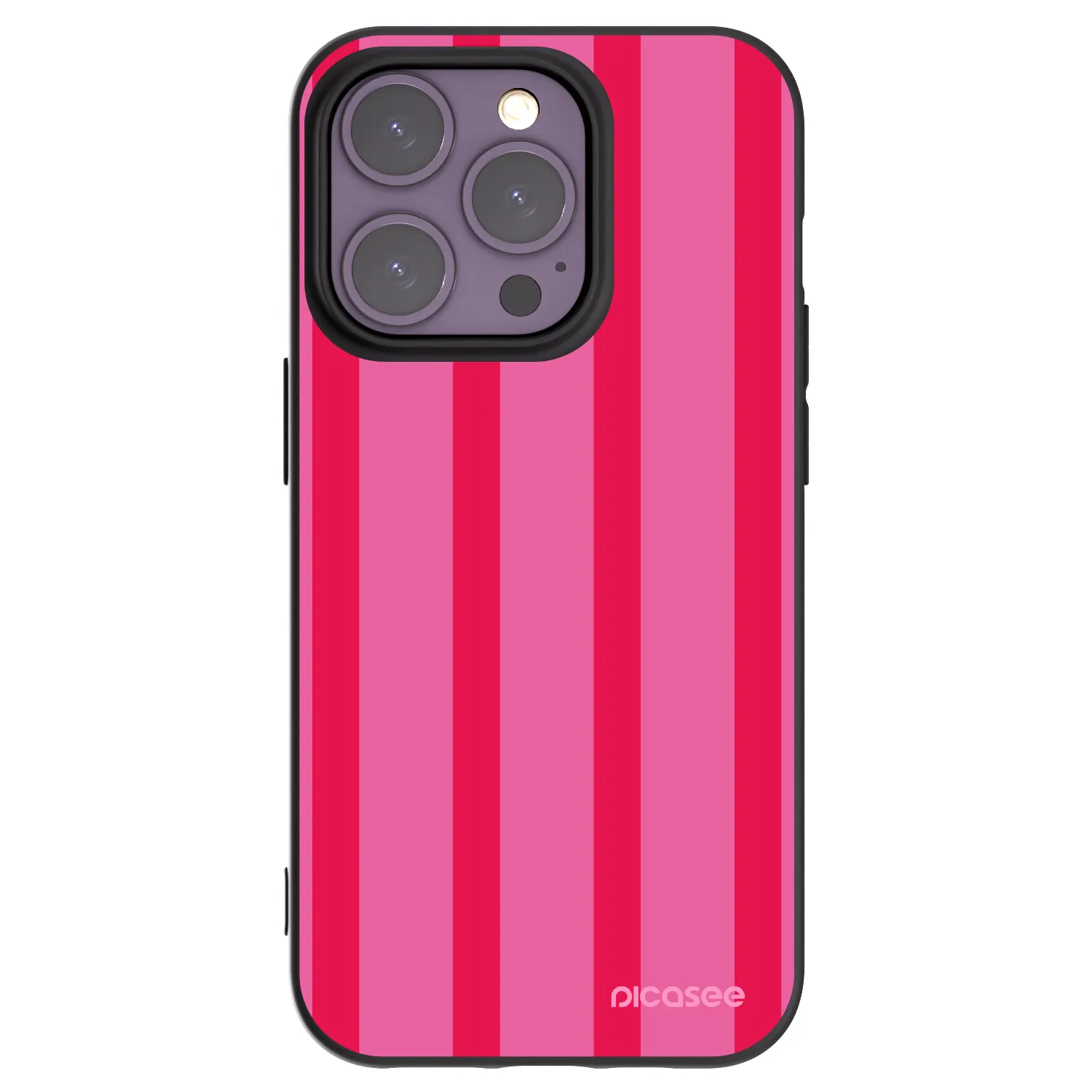 Picasee silikónový čierny obal pre Apple iPhone 14 Pro - Hot tropic