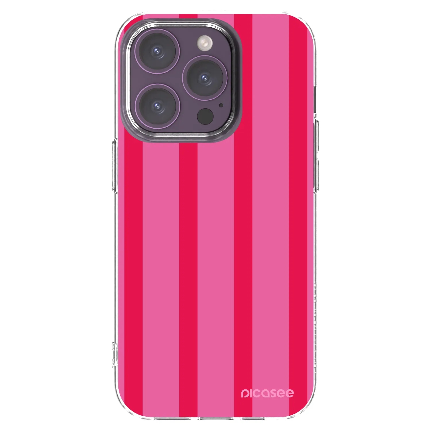Picasee silikónový prehľadný obal pre Apple iPhone 14 Pro - Hot tropic