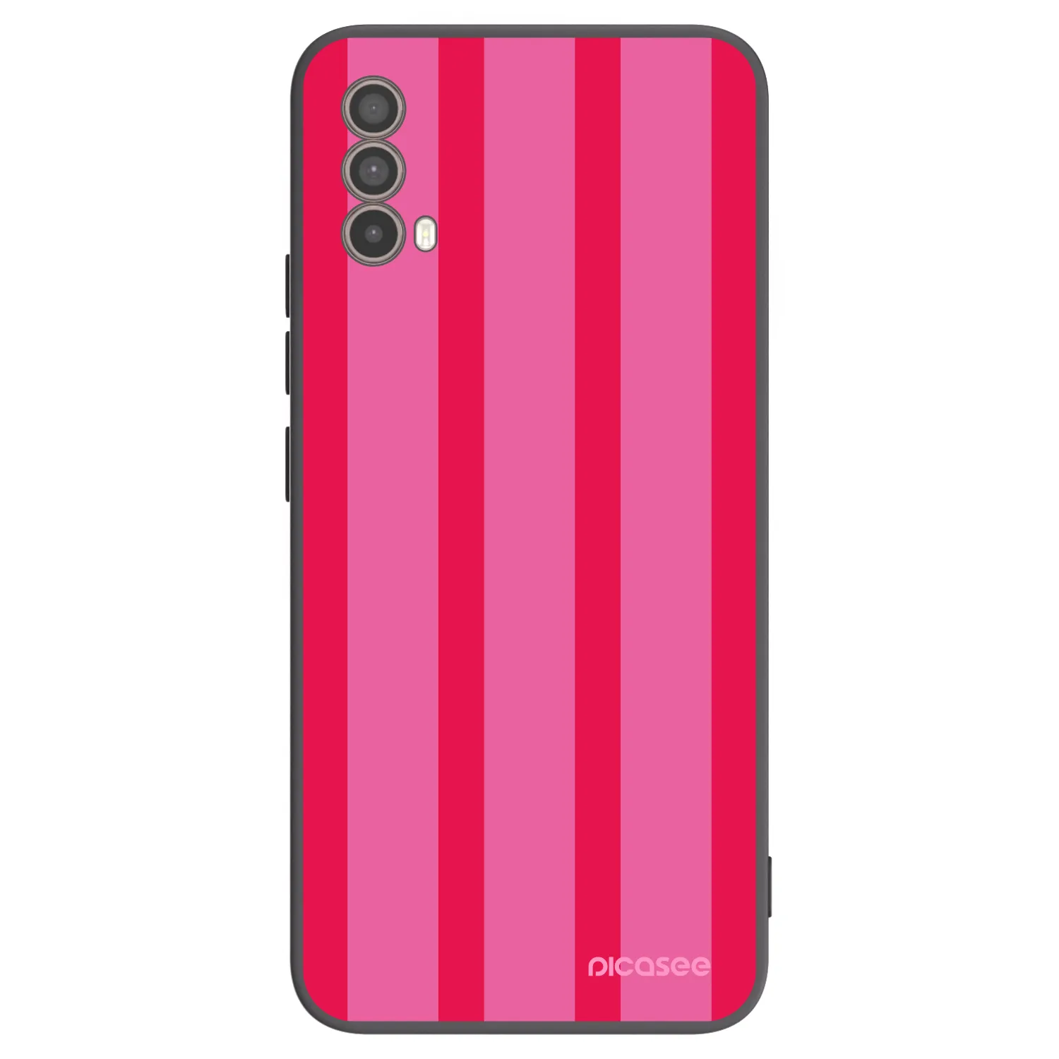 Picasee silikónový čierny obal pre Motorola Moto E40 - Hot tropic