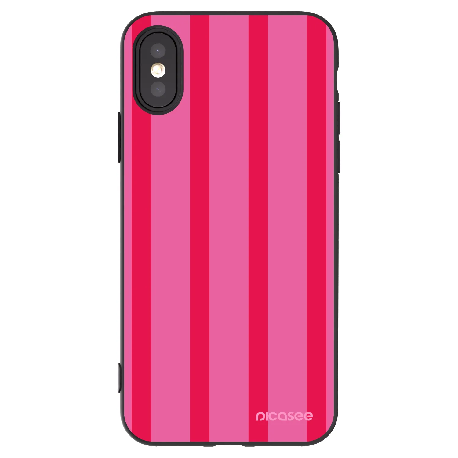 Picasee silikónový čierny obal pre Apple iPhone X/XS - Hot tropic