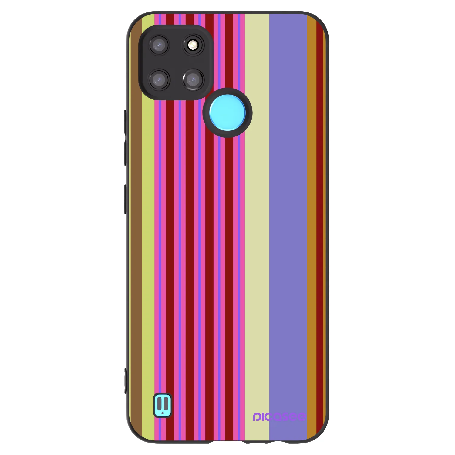 Picasee silikónový čierny obal pre Realme C21Y - Late checkout