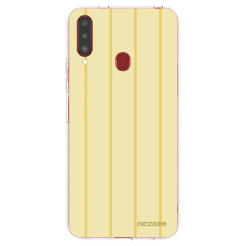 Picasee silikónový prehľadný obal pre Samsung Galaxy A20s - Liquid sunshine