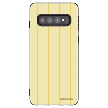 Picasee silikónový čierny obal pre Samsung Galaxy S10 G973 - Liquid sunshine