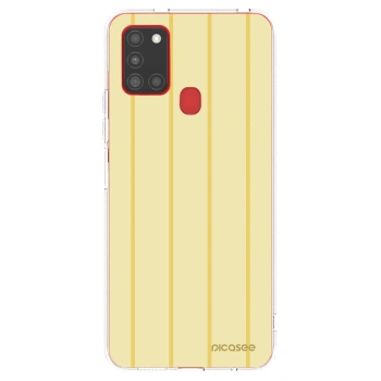 Picasee silikónový prehľadný obal pre Samsung Galaxy A21s - Liquid sunshine