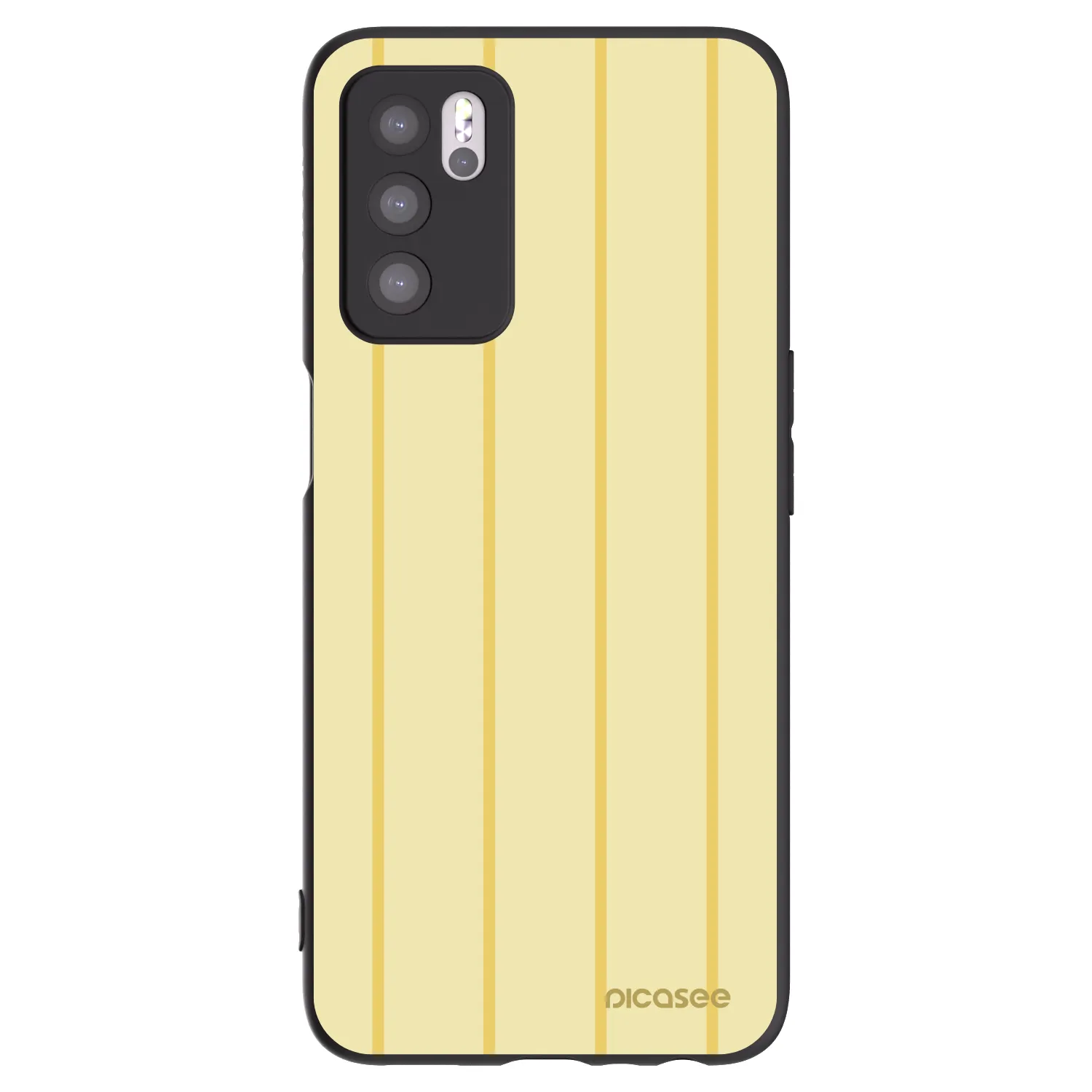 Picasee silikónový čierny obal pre OPPO A16s - Liquid sunshine