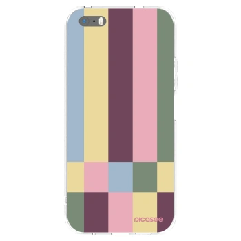 Picasee silikónový prehľadný obal pre Apple iPhone 5/5S/SE - Lobby tiles