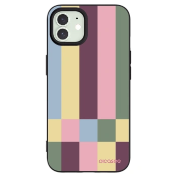 Picasee silikónový čierny obal pre Apple iPhone 12 Pro - Lobby tiles