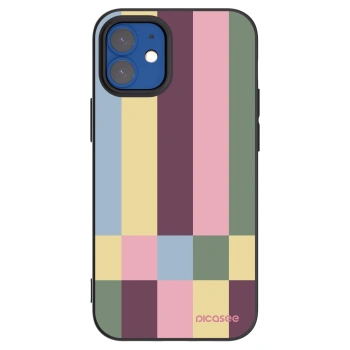 Picasee silikónový čierny obal pre Apple iPhone 12 mini - Lobby tiles