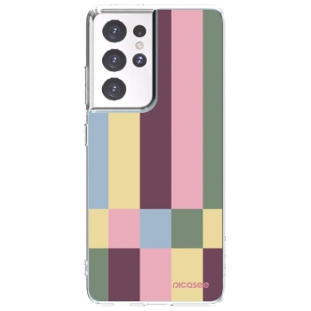 Picasee silikónový prehľadný obal pre Samsung Galaxy S21 Ultra 5G G998B - Lobby tiles