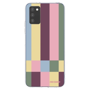 Picasee silikónový prehľadný obal pre Samsung Galaxy A02s A025G - Lobby tiles