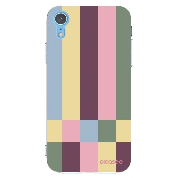 Picasee silikónový prehľadný obal pre Apple iPhone XR - Lobby tiles