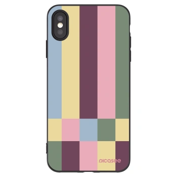 Picasee silikónový čierny obal pre Apple iPhone XS Max - Lobby tiles