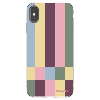 Picasee silikónový prehľadný obal pre Apple iPhone XS Max - Lobby tiles