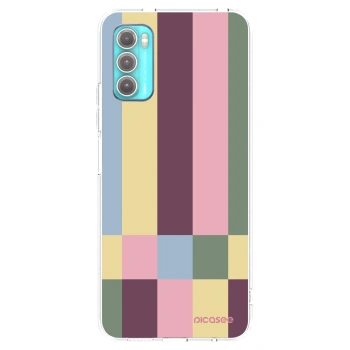 Picasee silikónový prehľadný obal pre Motorola Moto G60 - Lobby tiles