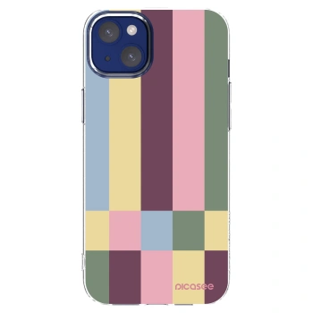 Picasee silikónový prehľadný obal pre Apple iPhone 14 Plus - Lobby tiles