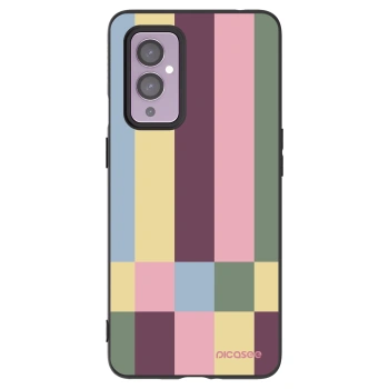 Picasee silikónový čierny obal pre OnePlus 9 - Lobby tiles