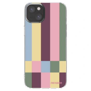 Picasee silikónový prehľadný obal pre Apple iPhone 15 Plus - Lobby tiles