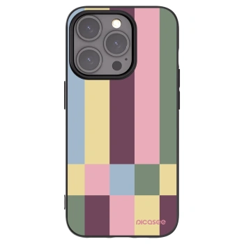 Picasee silikónový čierny obal pre Apple iPhone 15 Pro - Lobby tiles