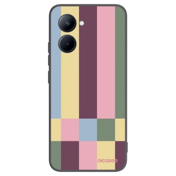 Picasee silikónový čierny obal pre Realme C33 (2023) - Lobby tiles