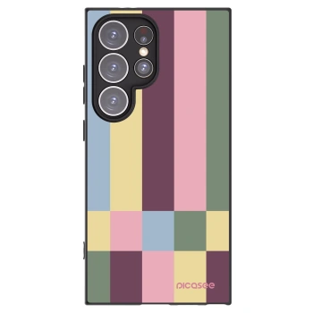 Picasee silikónový čierny obal pre Samsung Galaxy S24 Ultra S928B 5G - Lobby tiles