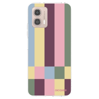 Picasee silikónový prehľadný obal pre Motorola Moto G53 5G - Lobby tiles