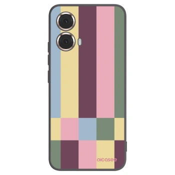 Picasee silikónový čierny obal pre Motorola Moto G85 - Lobby tiles