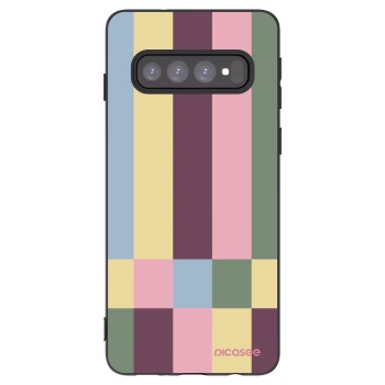 Picasee silikónový čierny obal pre Samsung Galaxy S10 G973 - Lobby tiles