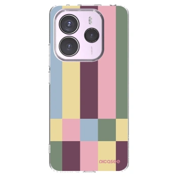Picasee silikónový prehľadný obal pre Xiaomi Redmi Note 14 5G - Lobby tiles
