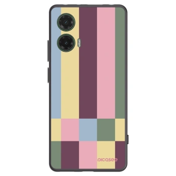 Picasee silikónový čierny obal pre Motorola Moto G35 5G - Lobby tiles