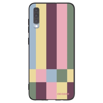 Picasee silikónový čierny obal pre Samsung Galaxy A70 A705F - Lobby tiles