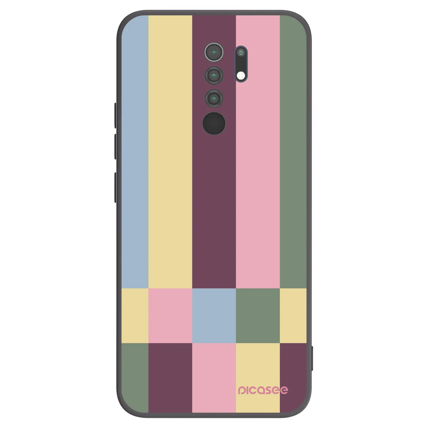 Picasee silikónový čierny obal pre Xiaomi Redmi 9 - Lobby tiles