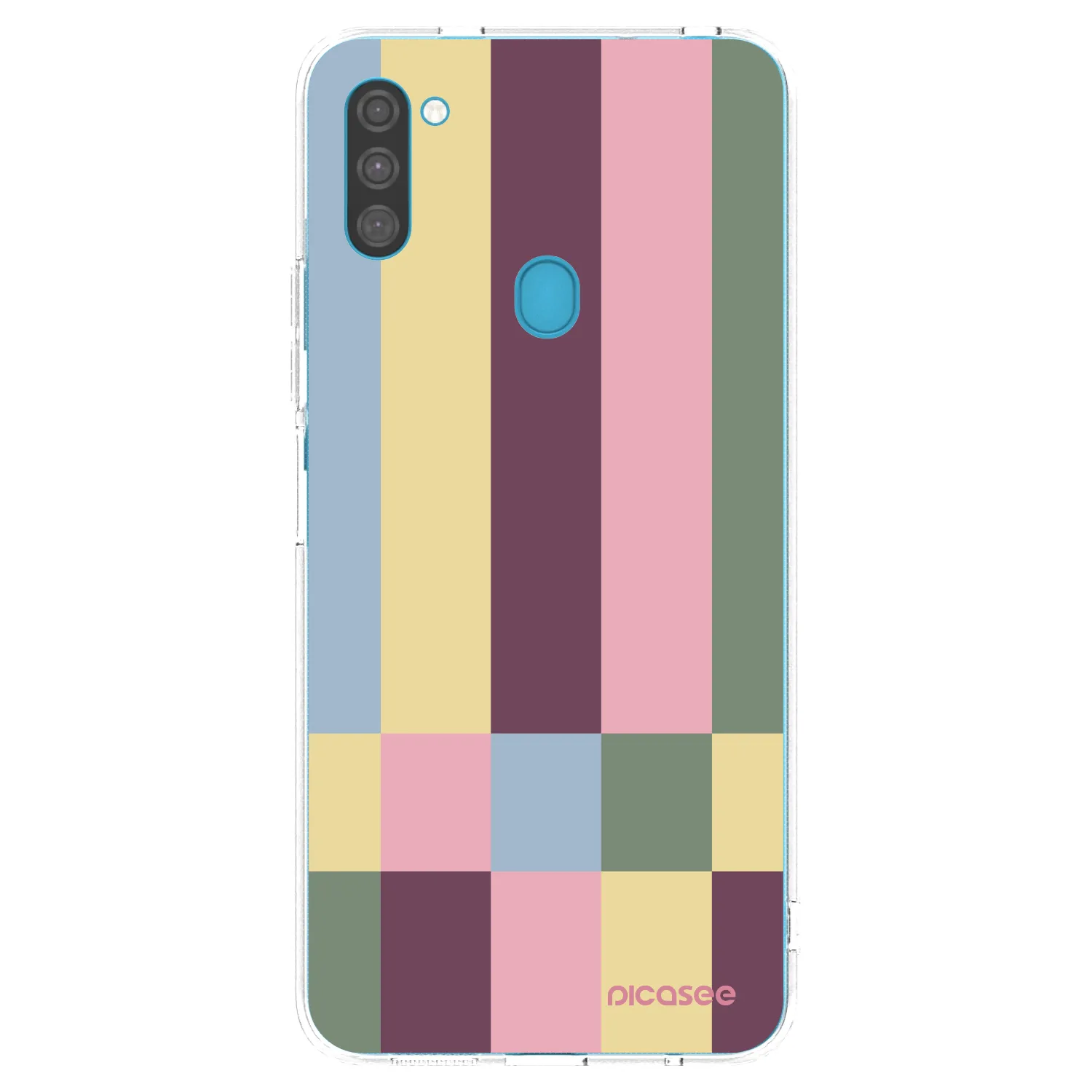 Picasee silikónový prehľadný obal pre Samsung Galaxy M11 - Lobby tiles