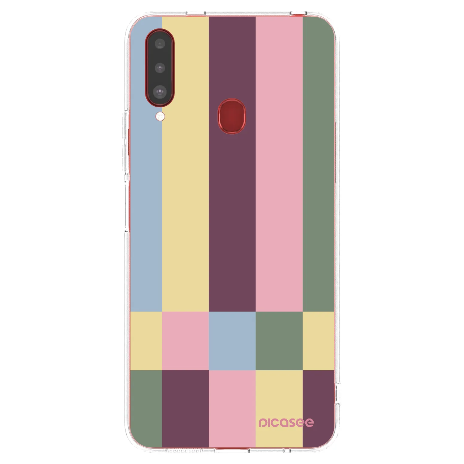 Picasee silikónový prehľadný obal pre Samsung Galaxy A20s - Lobby tiles