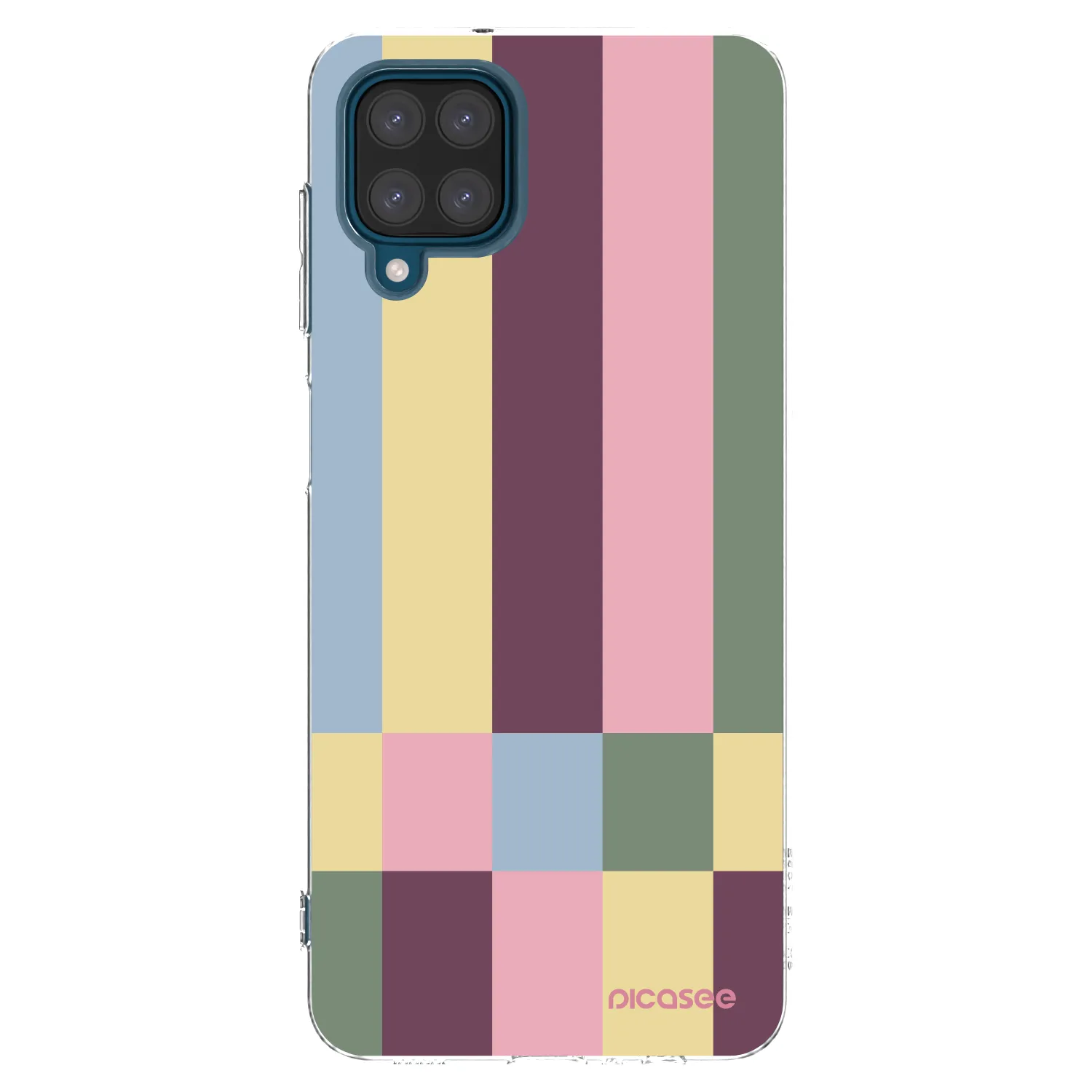 Picasee silikónový prehľadný obal pre Samsung Galaxy A12 A125F - Lobby tiles