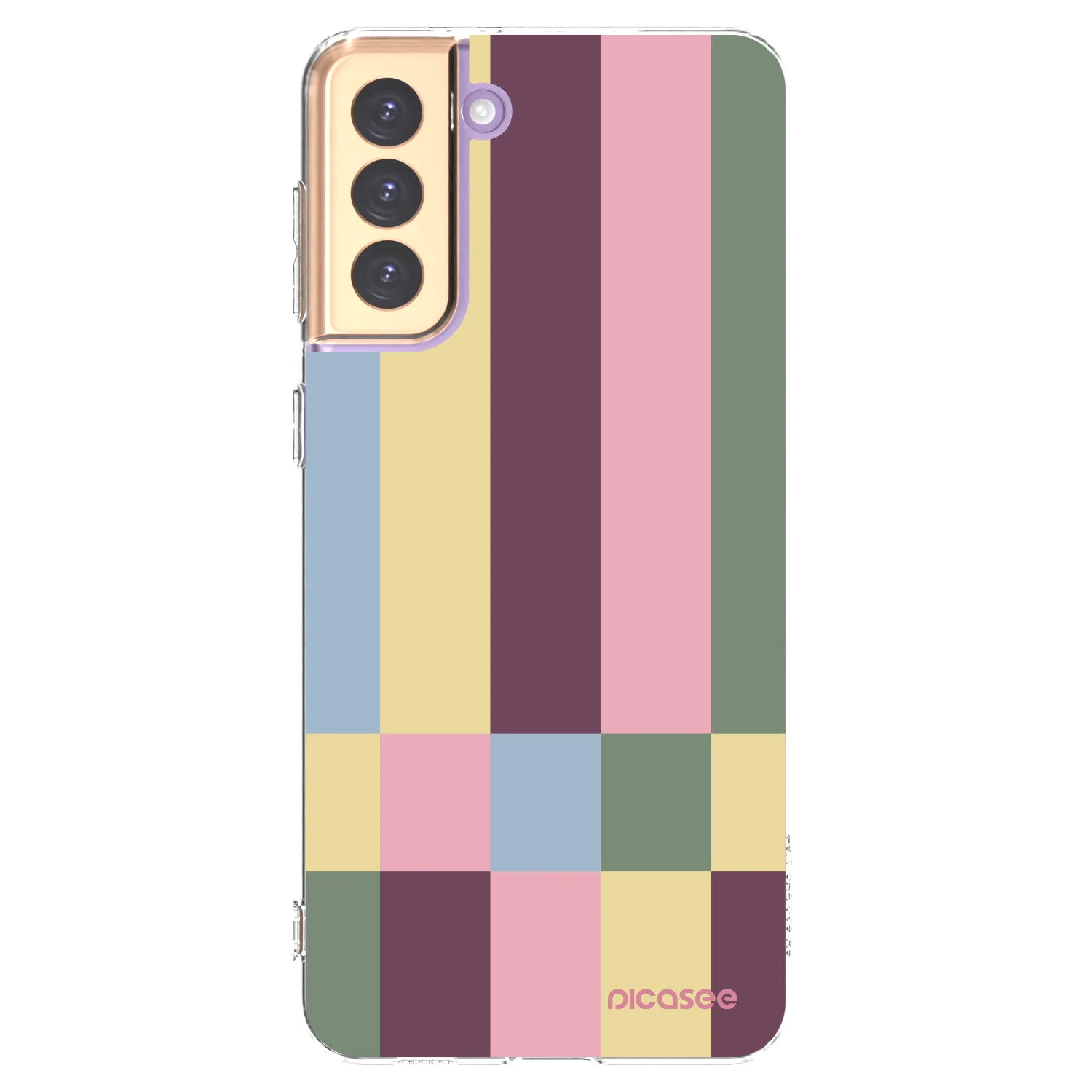 Picasee silikónový prehľadný obal pre Samsung Galaxy S21+ 5G G996F - Lobby tiles