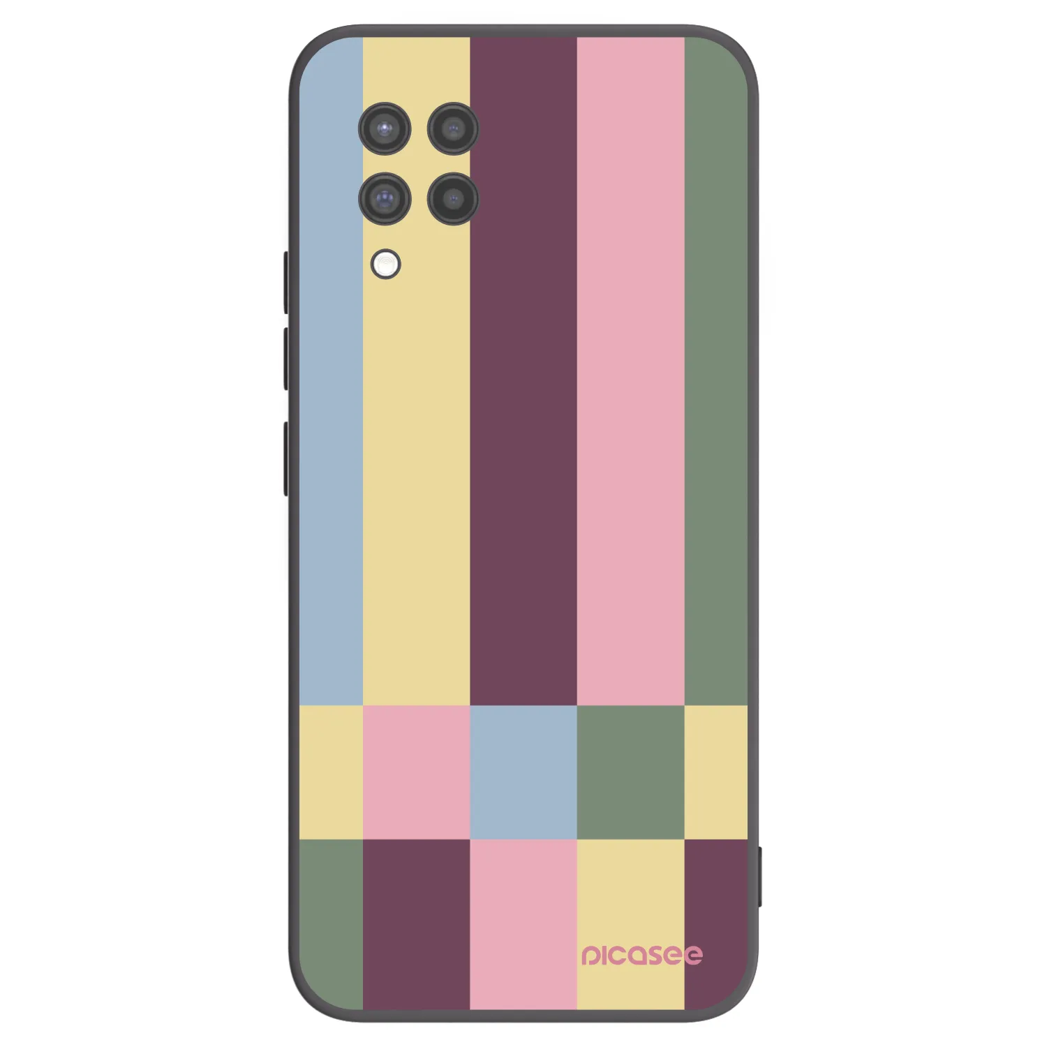 Picasee silikónový čierny obal pre Samsung Galaxy A42 A426B - Lobby tiles