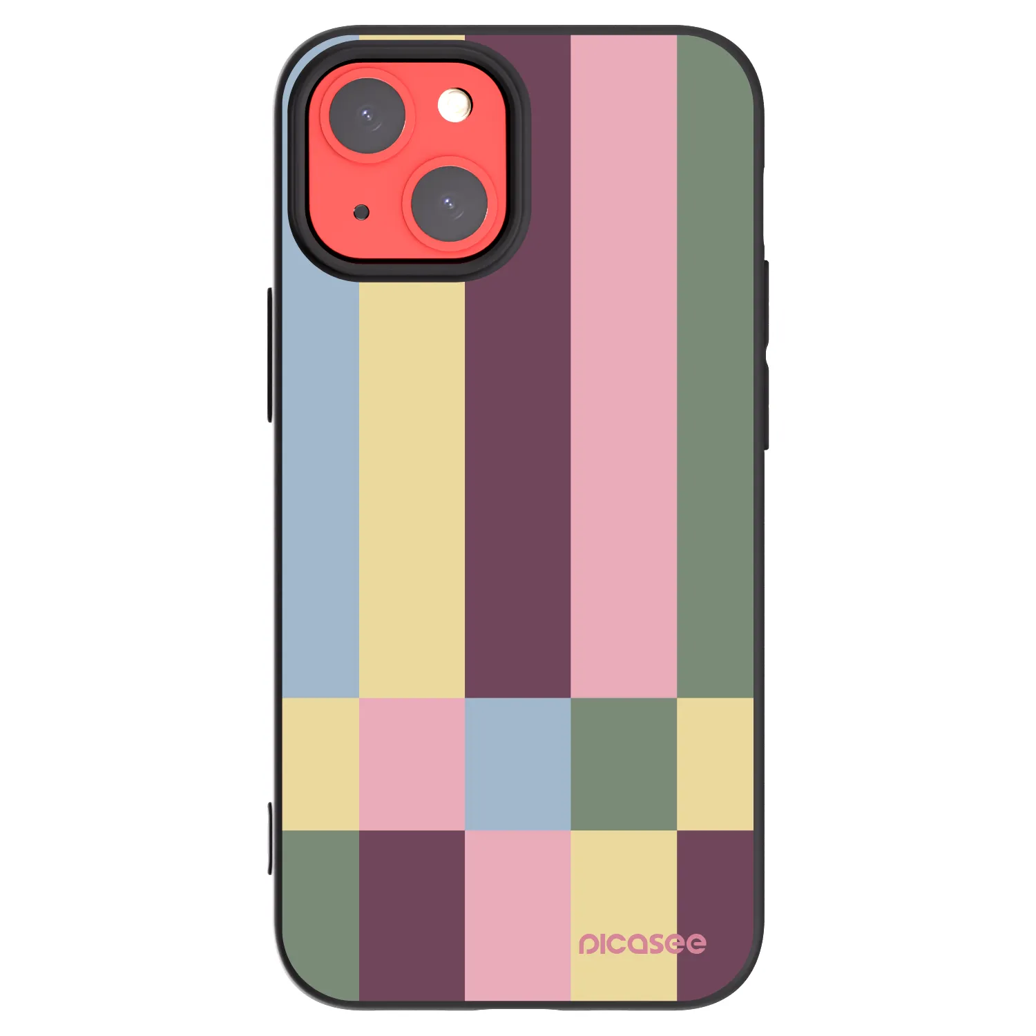 Picasee silikónový čierny obal pre Apple iPhone 13 mini - Lobby tiles