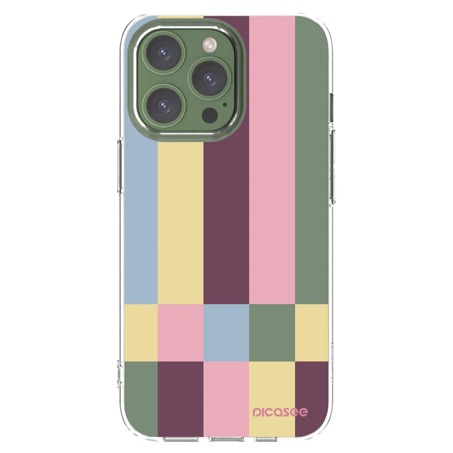 Picasee silikónový prehľadný obal pre Apple iPhone 13 Pro - Lobby tiles