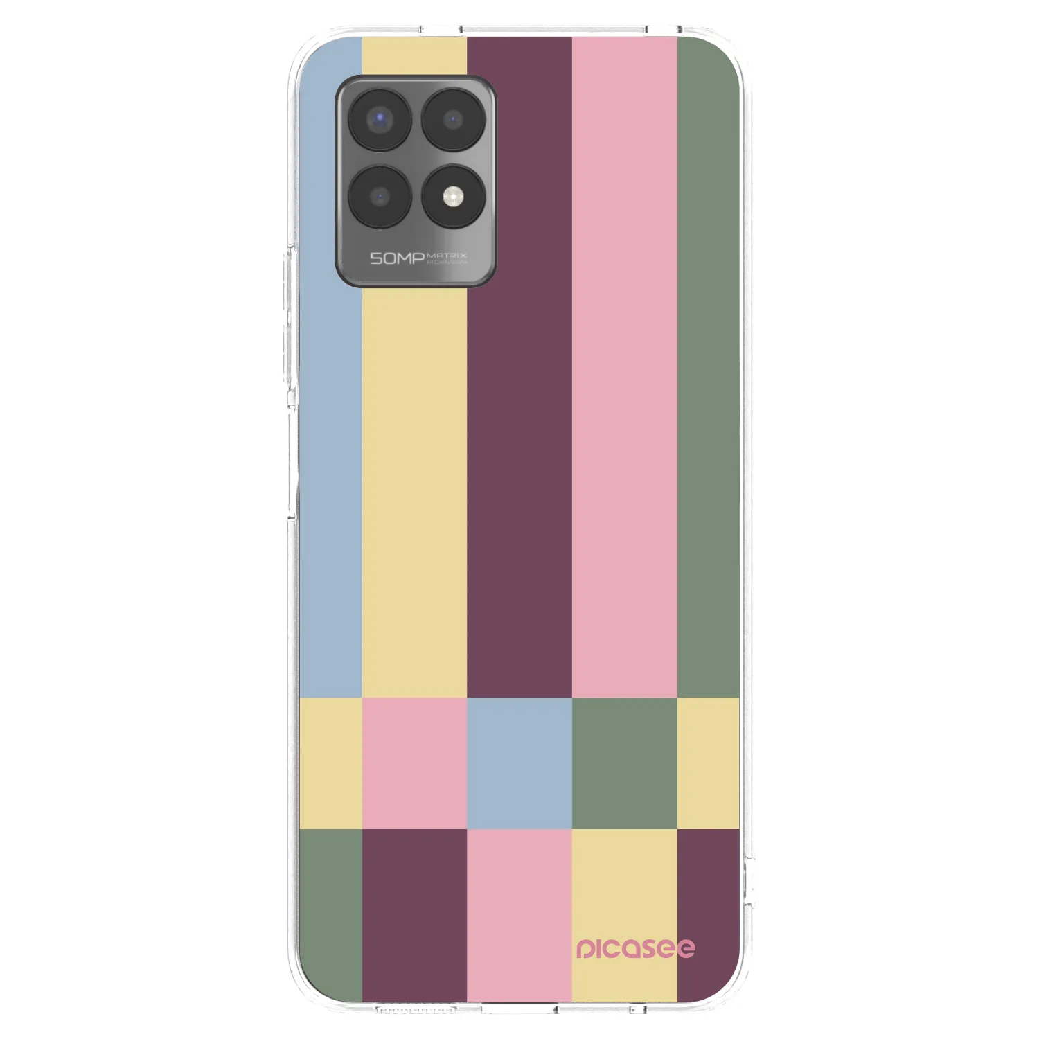 Picasee silikónový prehľadný obal pre Realme 8i - Lobby tiles
