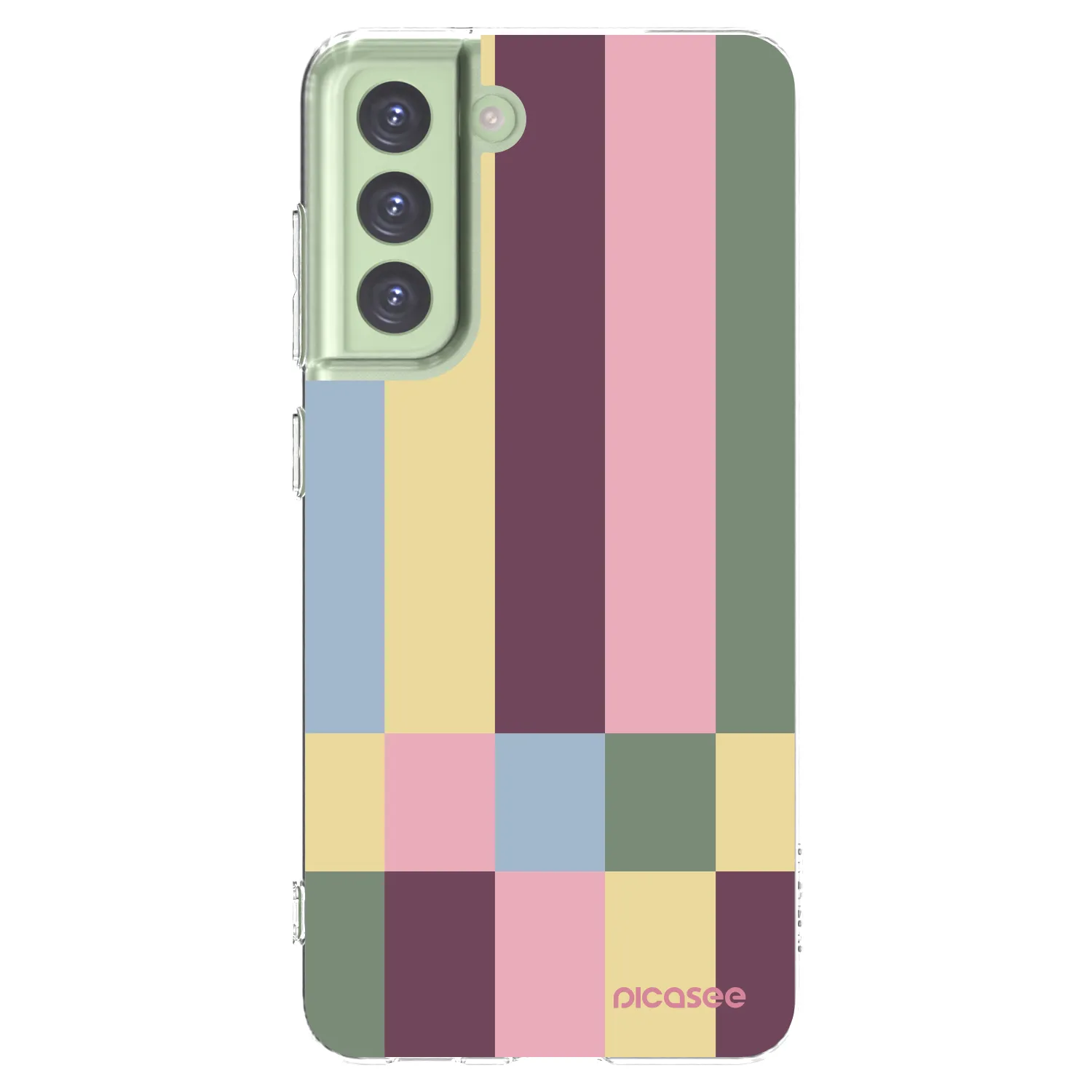 Picasee silikónový prehľadný obal pre Samsung Galaxy S21 FE 5G - Lobby tiles