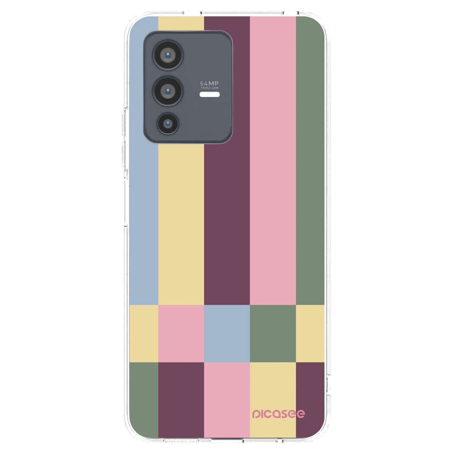 Picasee silikónový prehľadný obal pre Vivo V23 5G - Lobby tiles