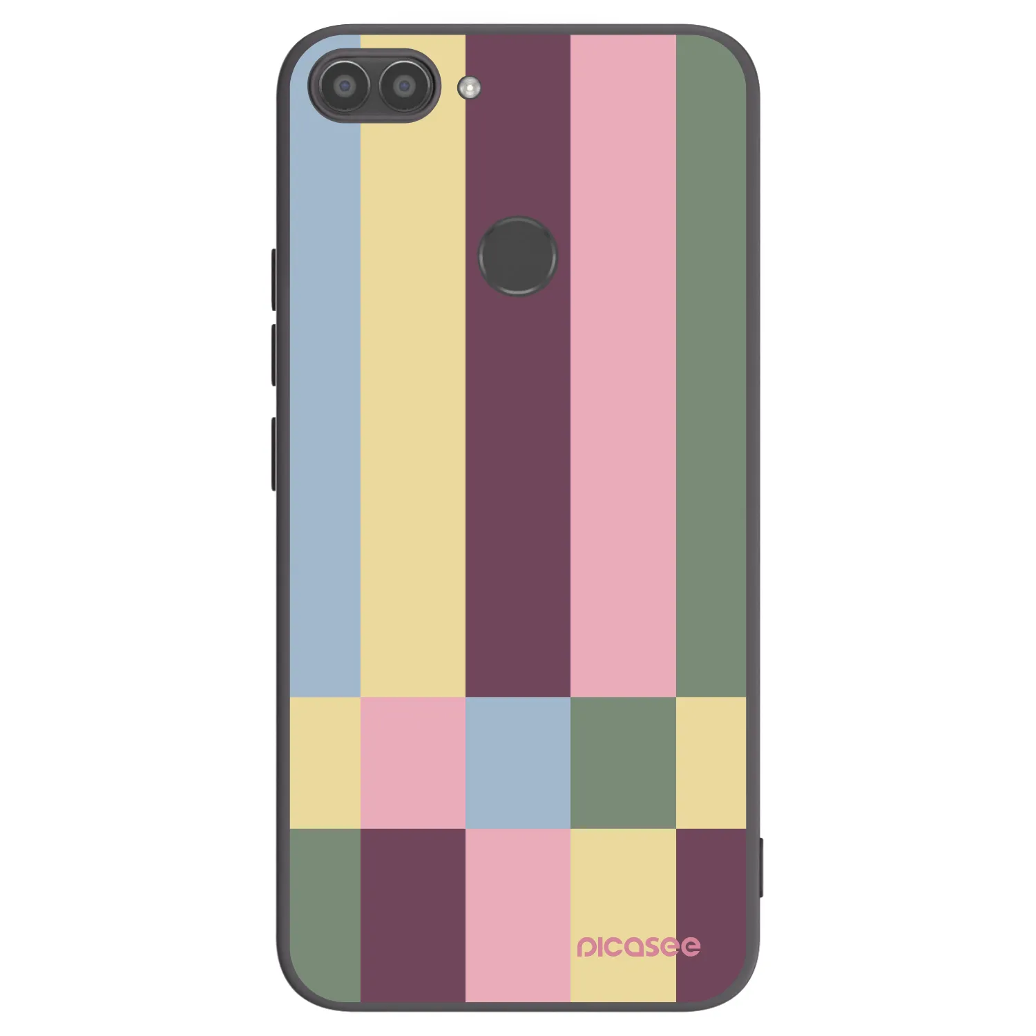 Picasee silikónový čierny obal pre Huawei P Smart - Lobby tiles