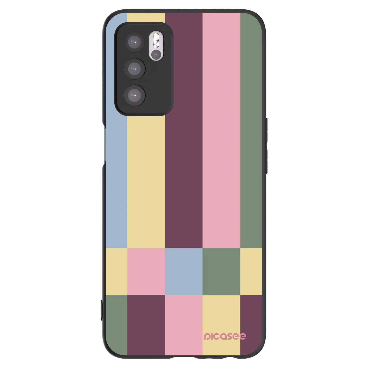 Picasee silikónový čierny obal pre OPPO A16s - Lobby tiles