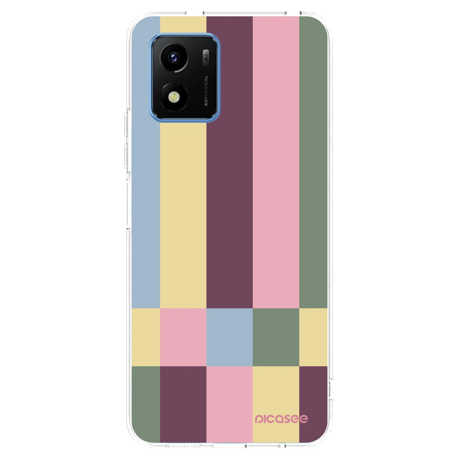Picasee silikónový prehľadný obal pre Vivo Y01 - Lobby tiles
