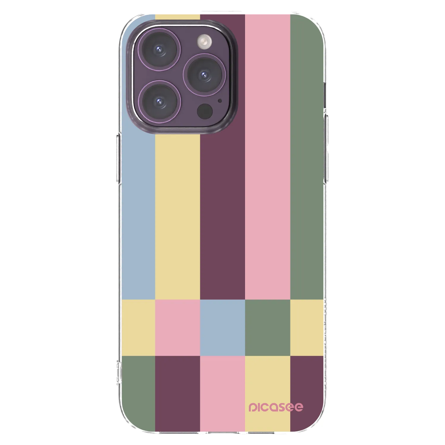 Picasee silikónový prehľadný obal pre Apple iPhone 14 Pro Max - Lobby tiles