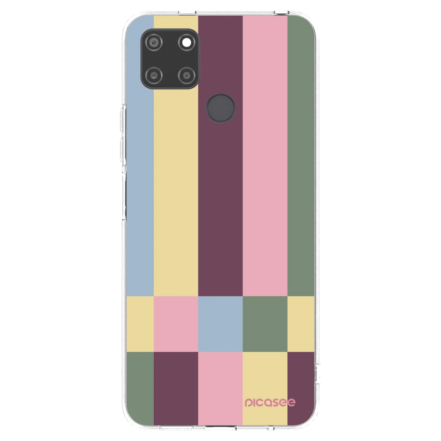 Picasee silikónový prehľadný obal pre Realme C21Y - Lobby tiles